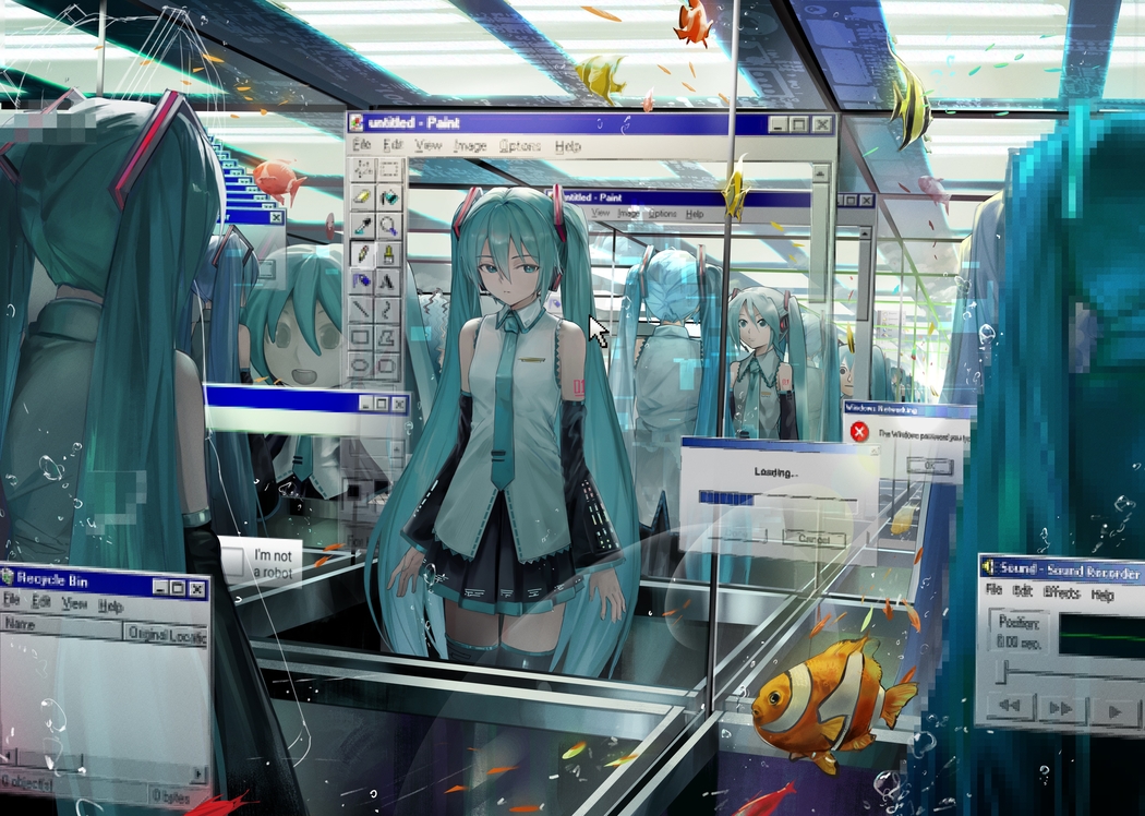 4K高清壁纸,初音未来长发站立动漫女孩插画窗口背景图4096x2916下载 4K高清壁纸,初音未来长发站立动漫女孩插画窗口背景图4096x2916下载