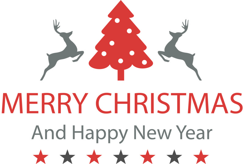 圣诞新年高清PNG透明免扣设计素材下载（含字体元素图片）