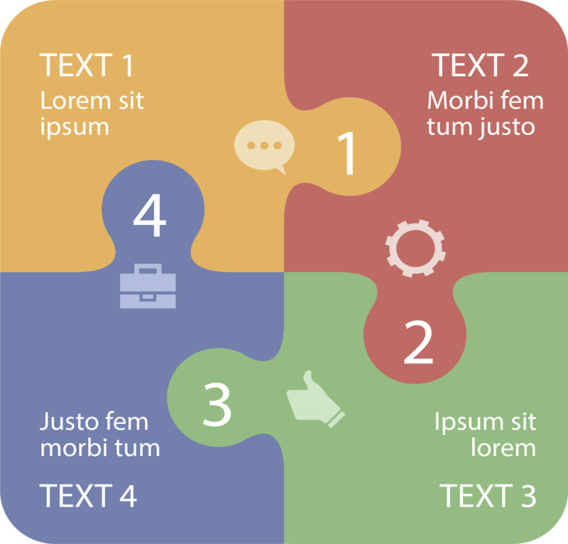 高清透明拼图组合步骤PNG免扣设计素材下载