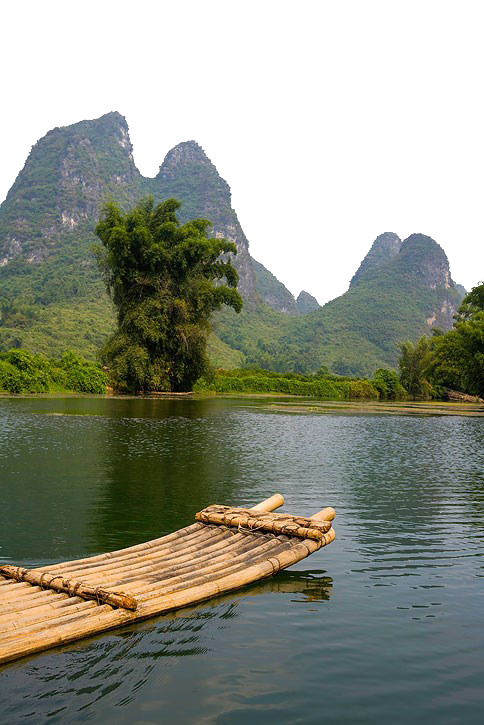 高清透明PNG木筏舟自然风景摄影素材下载