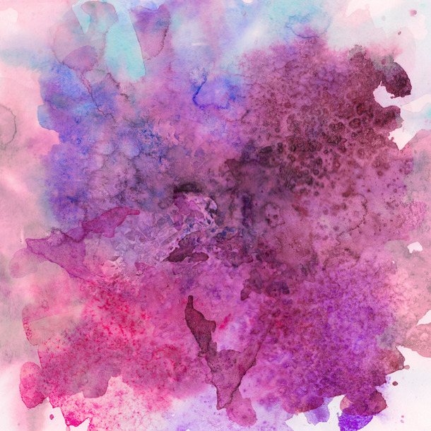 高清透明PNG，梦幻抽象紫色水彩大屏壁纸设计素材下载