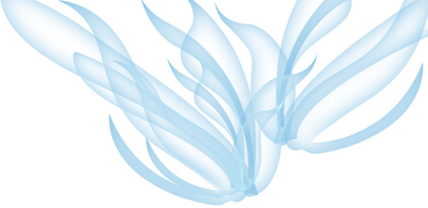 高清透明淡蓝色浪漫丝绸彩带漂浮元素PNG设计素材下载