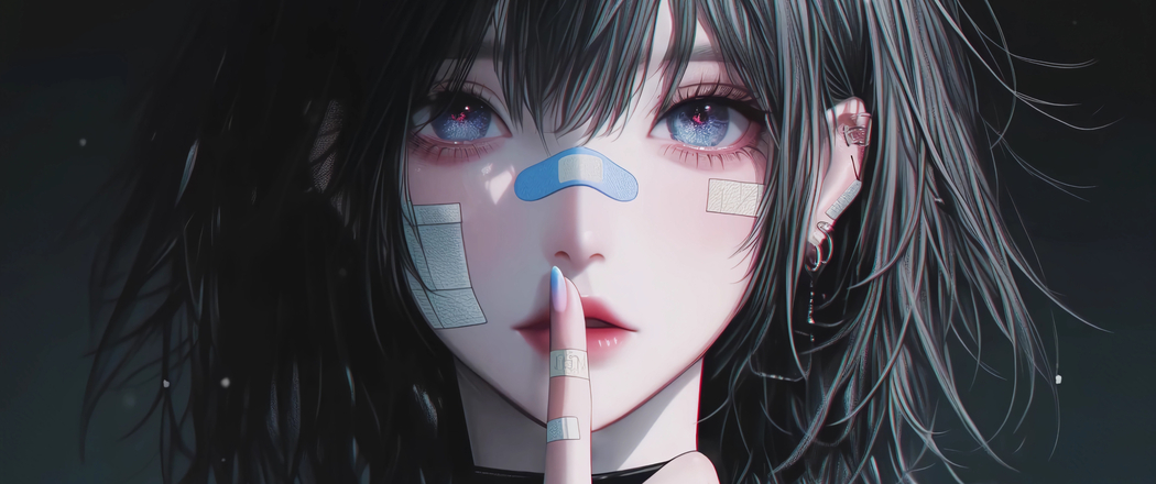 4K高清3440x1440带鱼屏动漫女孩小指手势壁纸下载 4K高清3440x1440带鱼屏动漫女孩小指手势壁纸下载