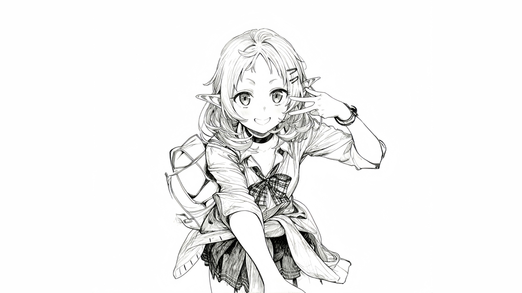 希露菲线条风格4K超清动漫壁纸,3840x2160分辨率免费下载 希露菲线条风格4K超清动漫壁纸,3840x2160分辨率免费下载
