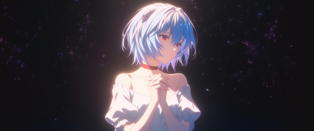 绫波丽星空主题4K梦幻唯美3440x1440带鱼屏高清动漫壁纸下载