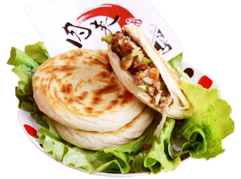 陕西名吃酱香肉白吉馍高清透明PNG图片，生活用品设计素材下载