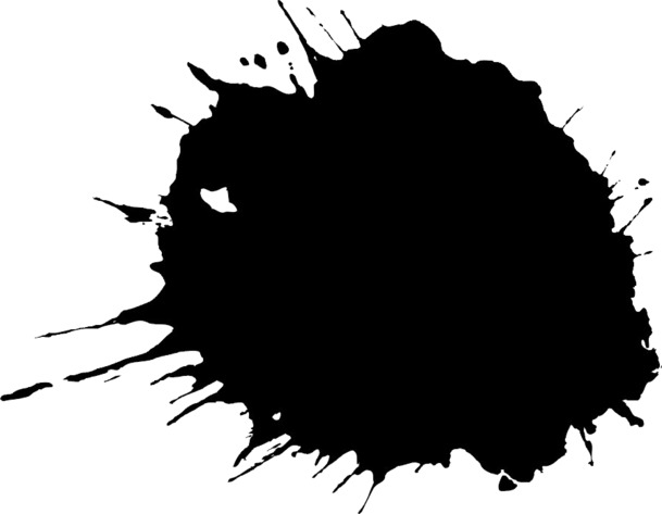 高清透明喷溅水墨笔触PNG装饰元素设计素材免费下载