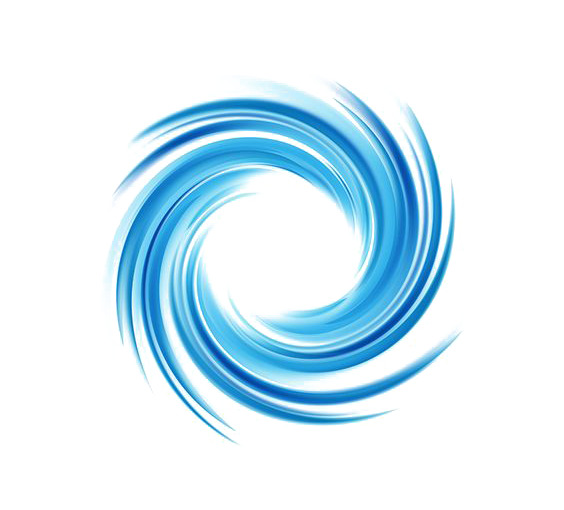 蓝色旋涡高清透明PNG装饰特效设计素材免费下载