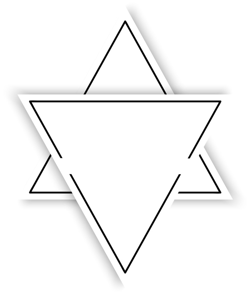 高清透明黑色线条三角形装饰图案PNG素材，特效设计元素下载