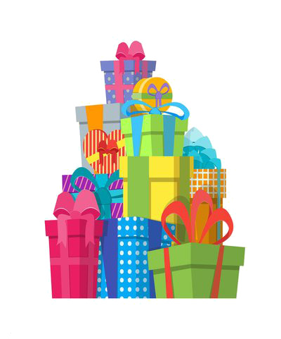 生日礼物高清PNG透明图，多样节日元素设计素材一键下载