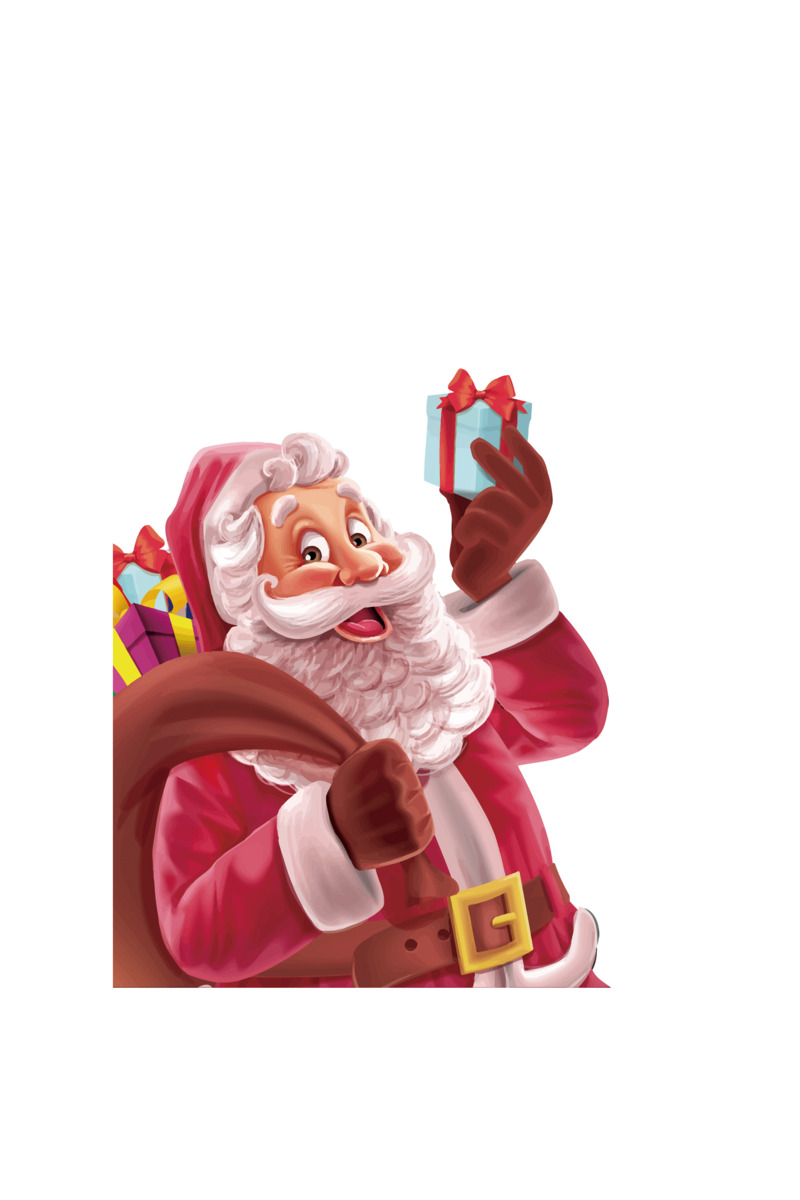 圣诞老人高清透明PNG图片-圣诞节节日元素设计素材免费下载