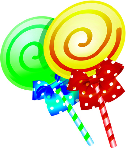 六一儿童节设计素材，两只棒棒糖高清PNG透明背景节日图片下载