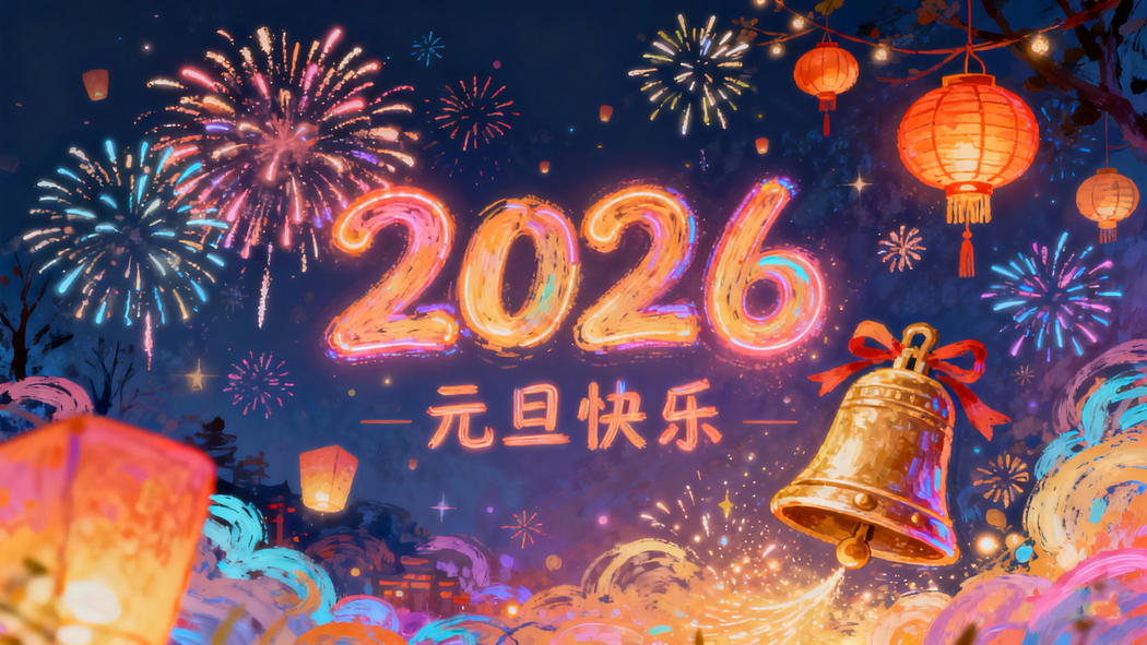 2026元旦喜庆盛景,烟花灯笼孔明灯4K高清壁纸3840x2160免费下载 2026元旦喜庆盛景,烟花灯笼孔明灯4K高清壁纸3840x2160免费下载
