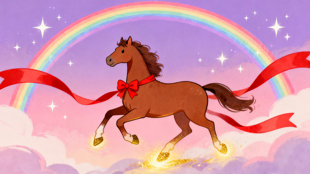4K高清壁纸,天空繁星下彩虹飘舞,马儿奔腾伴红色彩带(3840x2160下载) 4K高清壁纸,天空繁星下彩虹飘舞,马儿奔腾伴红色彩带(3840x2160下载)