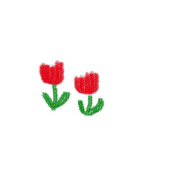 高清透明PNG手绘卡通郁金香简笔元素设计素材下载