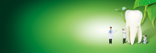 高清透明PNG医院牙科清新风格Banner海报设计素材下载