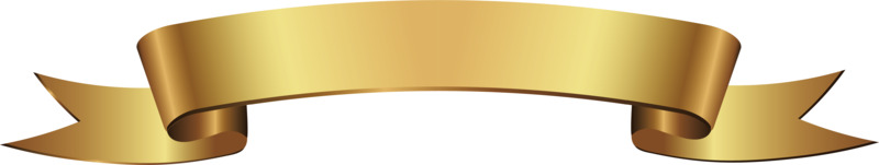 金色丝带高清透明PNG免扣设计素材标签元素图片下载