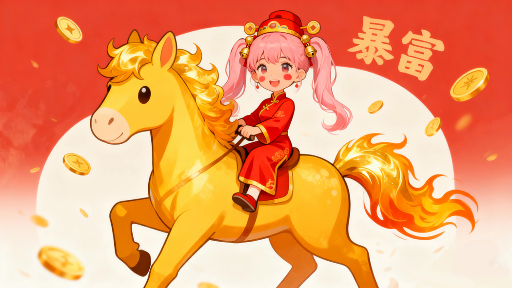 2026暴富愿景,骑马小女孩超清4K壁纸3840x2160下载 2026暴富愿景,骑马小女孩超清4K壁纸3840x2160下载