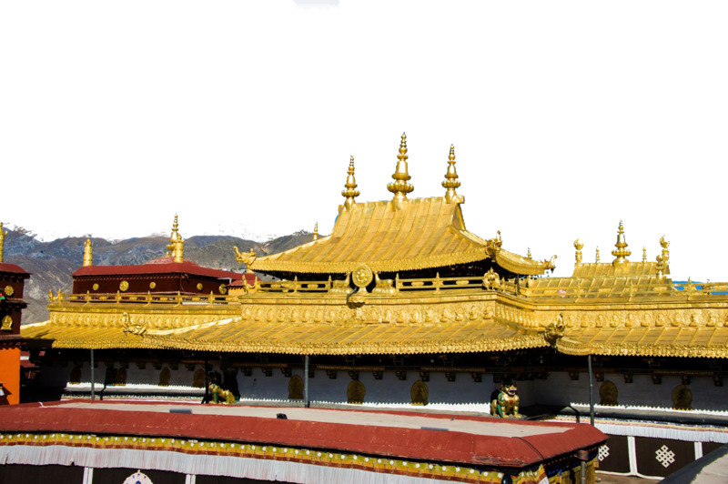 大昭寺建筑特色高清PNG透明底摄影风景设计素材下载