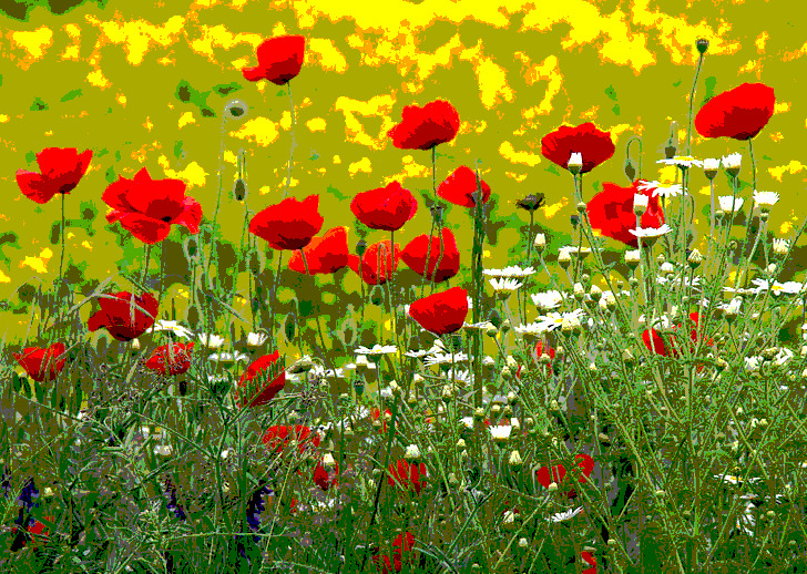 高清透明PNG油画风格植物背景及其他设计素材下载