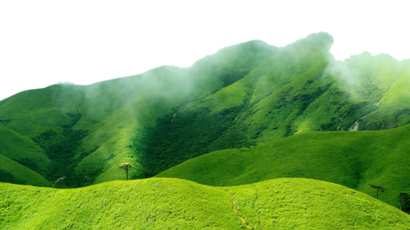 江西武功山高清透明PNG摄影风景背景设计素材图片下载