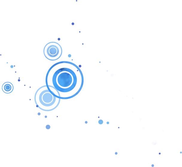 春天主题蓝色圆形高清透明PNG漂浮元素设计素材下载