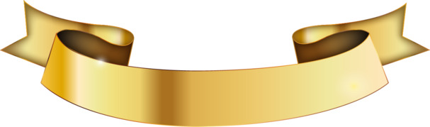 金色矢量手绘条幅彩带高清透明PNG漂浮元素设计素材免费下载