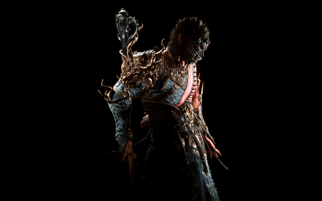 《黑神话悟空》4K高清游戏壁纸下载，3840x2400简约黑色背景款