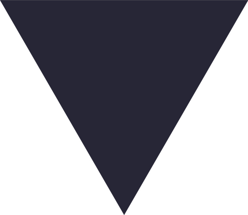 倒三角几何图形高清透明PNG漂浮元素设计素材免费下载