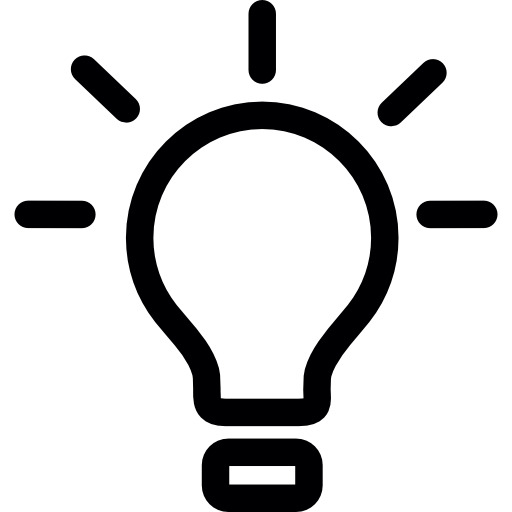 高清透明免扣明亮灯泡图标PNG设计素材下载