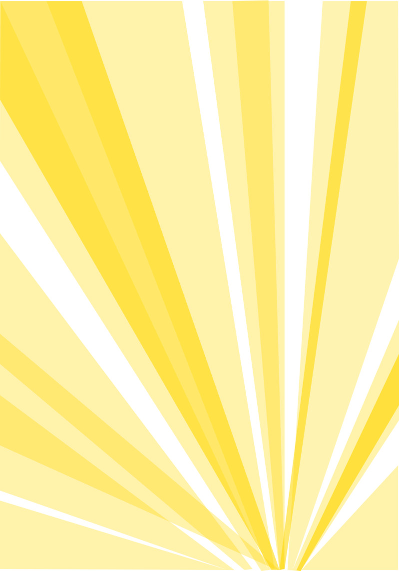 高清透明黄色放射光PNG装饰元素，生活用品设计素材免费下载