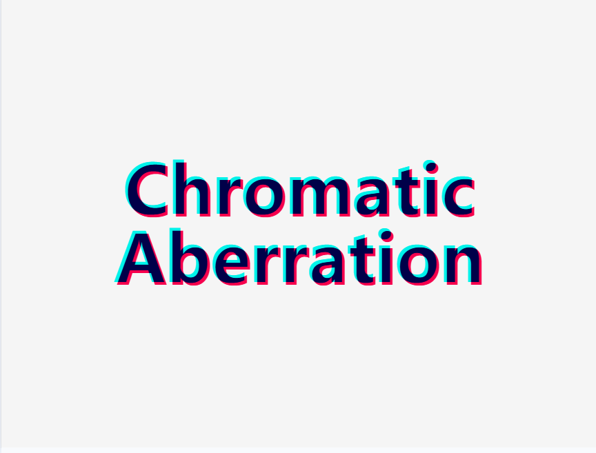 色差文字视觉效应视觉设计素材