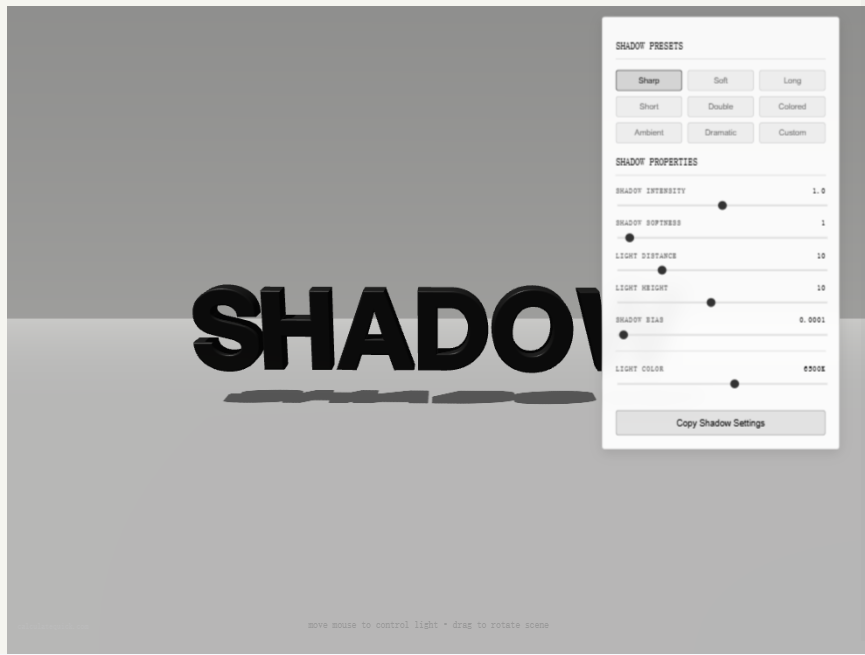 在线文字阴影样式阴影生成器下载