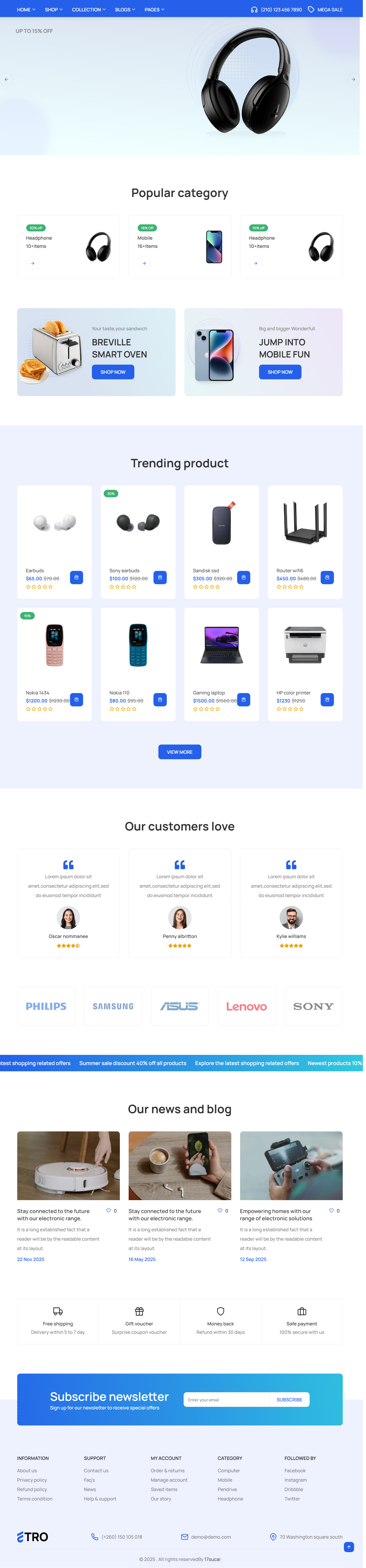 bootstrap超级电商平台网站案例必备