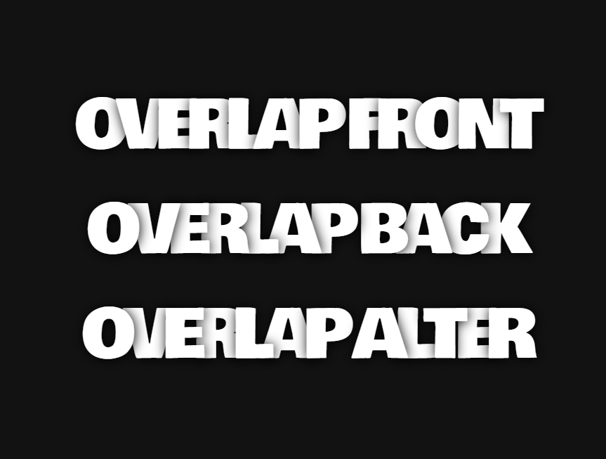 白色文字字母重叠设计代码下载