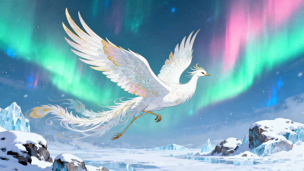 北极白凤凰4K超清动物壁纸 3840x2160分辨率高清下载