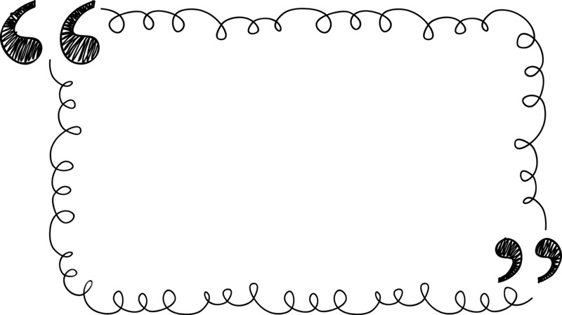 高清透明PNG双引号装饰边框设计素材图，装饰元素边框图片免费下载
