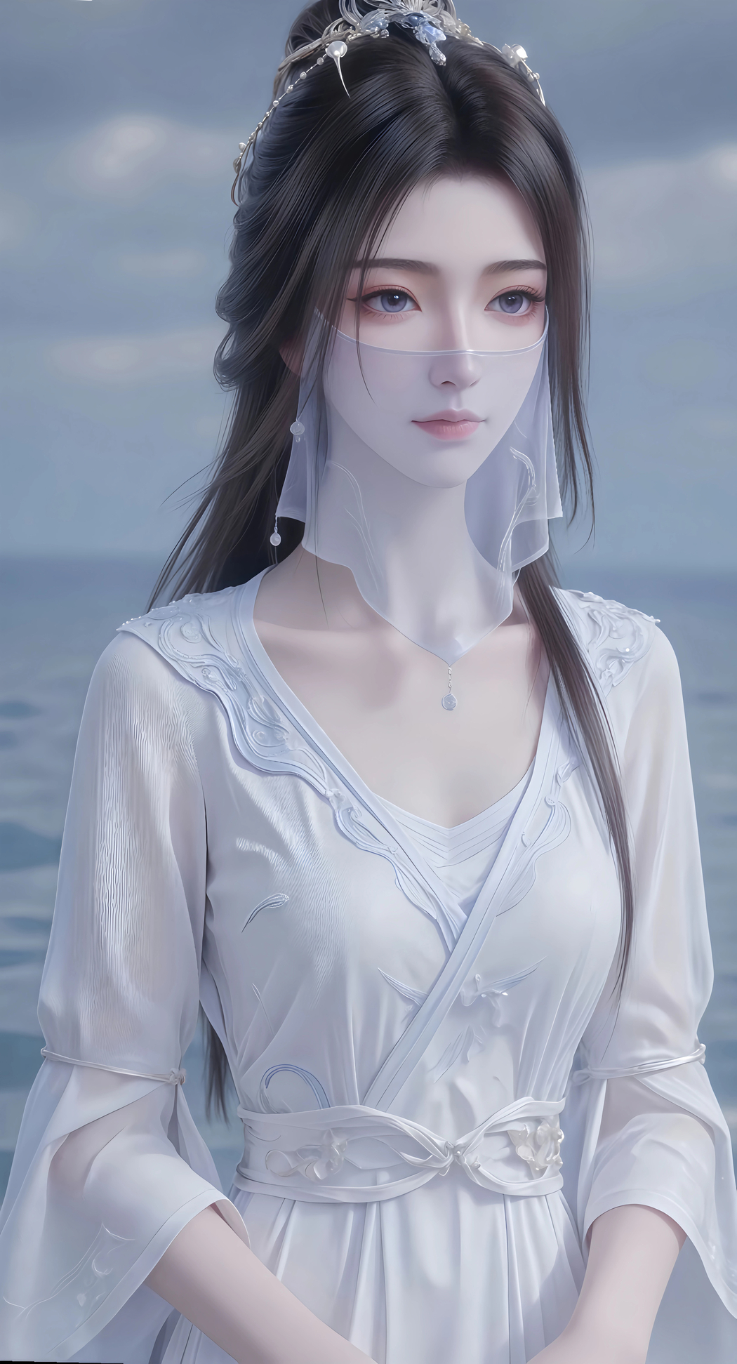 紫灵戴面纱4K竖屏全面屏高清美女手机壁纸2075x3840下载 紫灵戴面纱4K竖屏全面屏高清美女手机壁纸2075x3840下载