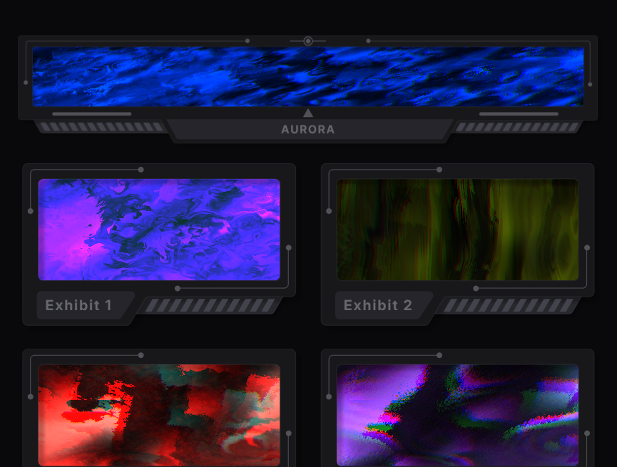 动态画册画廊作品展览制作模板