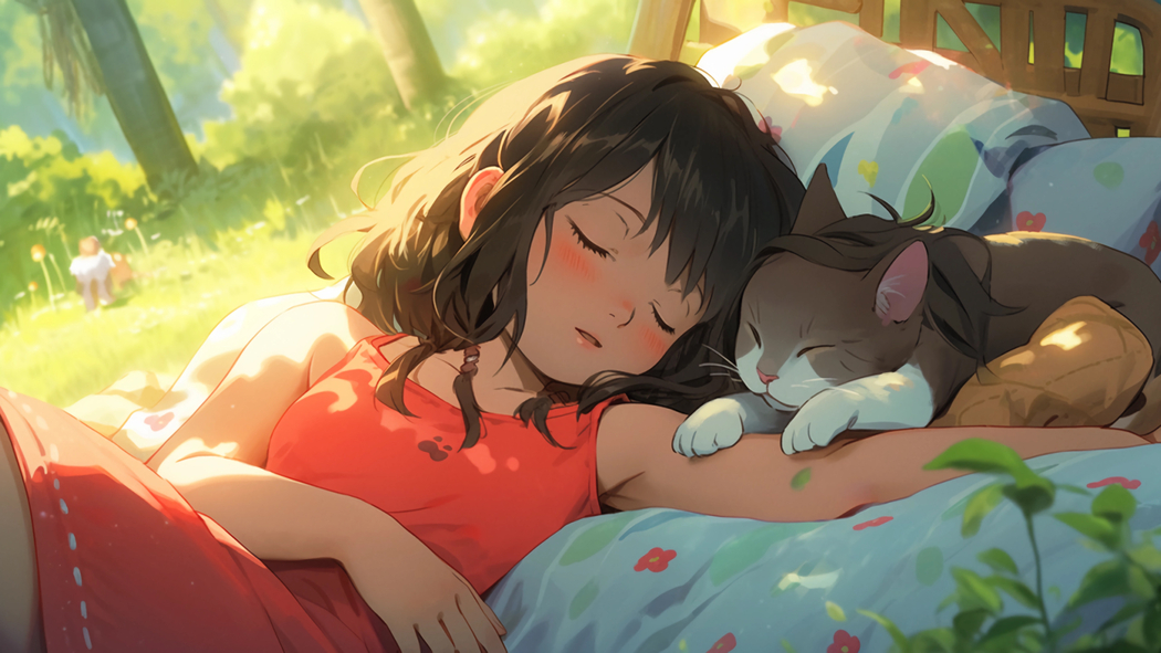 阳光下的酣眠,4K高清猫系动漫女孩壁纸3840x2160下载 阳光下的酣眠,4K高清猫系动漫女孩壁纸3840x2160下载