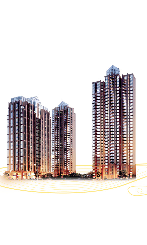 楼盘建筑高清透明PNG装饰元素及设计素材图案下载