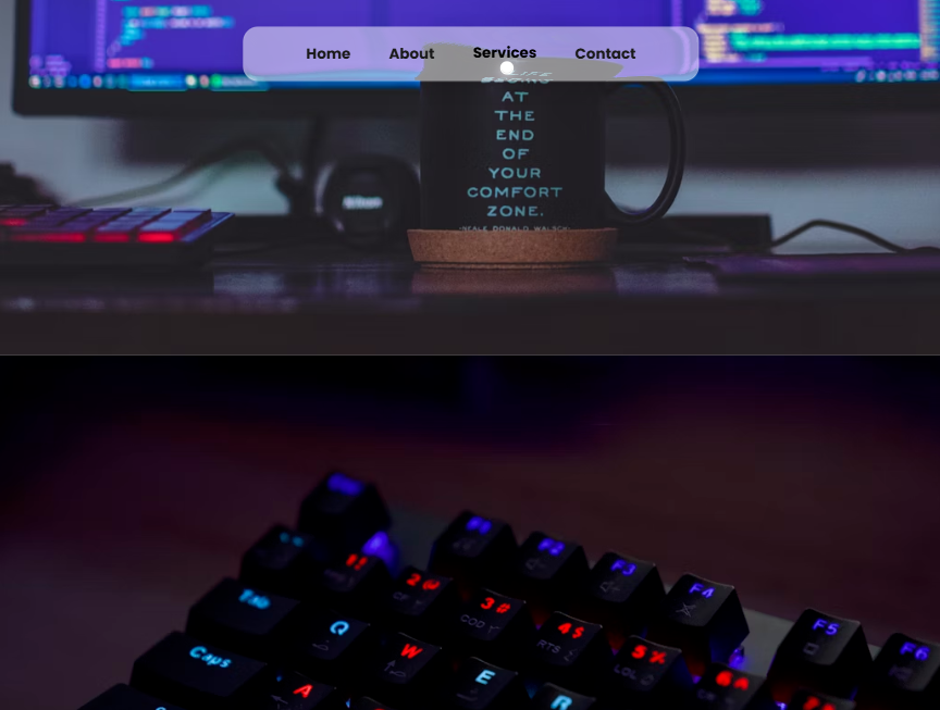 弹性导航栏玻璃拟态ui下载