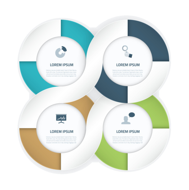 PPT设计必备，高清透明PNG与EPS格式矢量流程图装饰元素素材下载