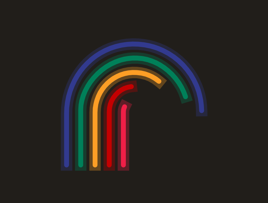 彩虹彩色线条画生成器模板