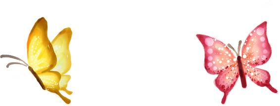 高清透明PNG蝴蝶水彩画无框装饰素材，动物设计元素下载