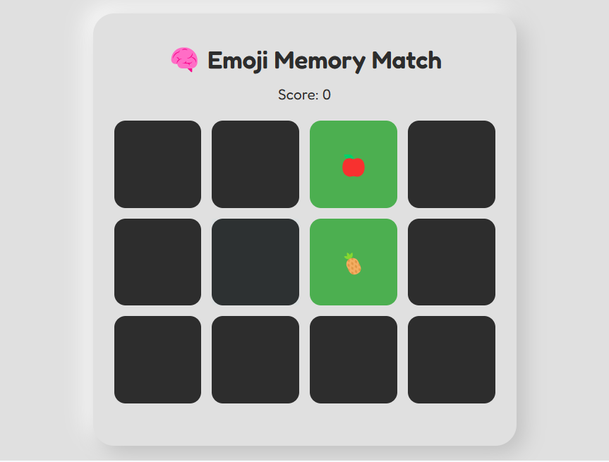 HTML5表情配对记忆游戏,趣味互动素材实例 HTML5表情配对记忆游戏,趣味互动素材实例