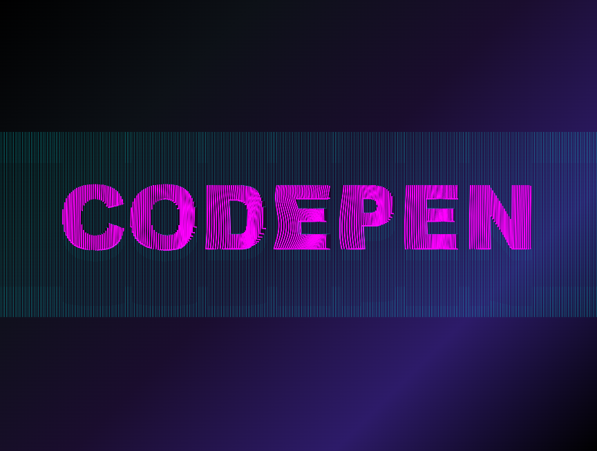 赛博朋克风必备,超炫波形文字特效 赛博朋克风必备,超炫波形文字特效