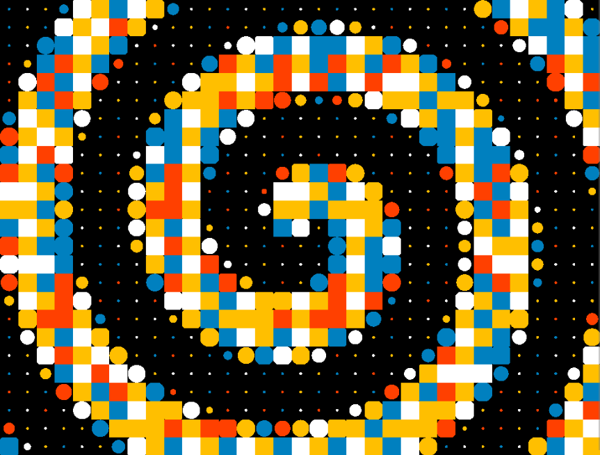 CSS3动态实例,旋涡几何蛇形图案高清动画素材 CSS3动态实例,旋涡几何蛇形图案高清动画素材