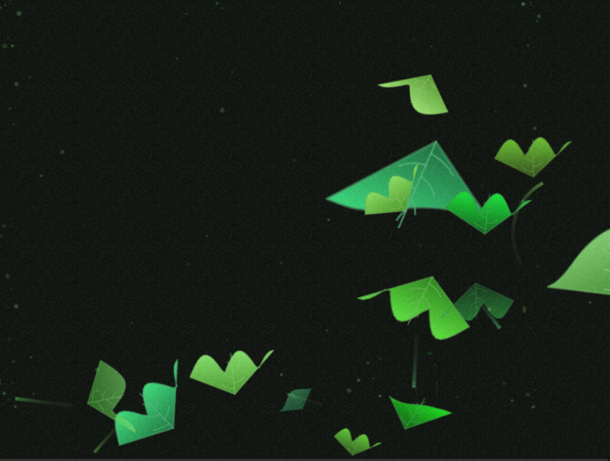 绿色粒子常青藤系列动画素材