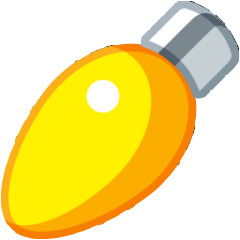 圣诞节设计素材，大红色灯泡高清PNG透明背景装饰物图片下载